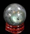 Flashy Labradorite Sphere - Great Color Play #37673-1